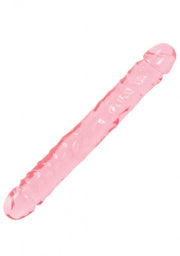 Crystal Jellies 12 Inch Double Dong in Pink