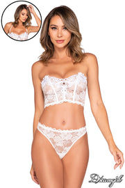 2PC VENICE LACE WHITE S