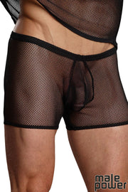 Stretch Net Pouch Short Black M