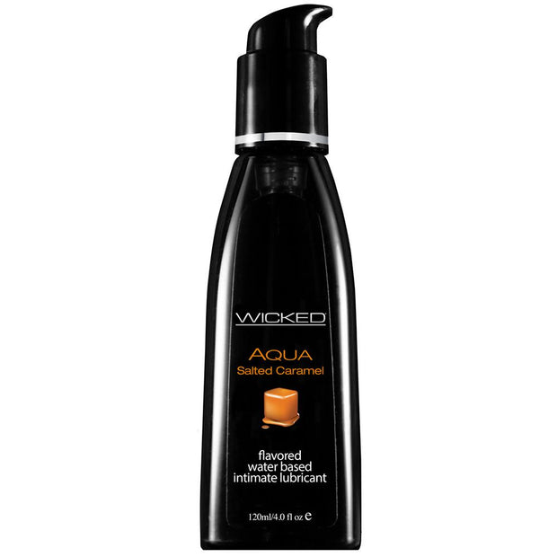 Aqua Flavored Lube 4oz/120ml in Salted Caramel