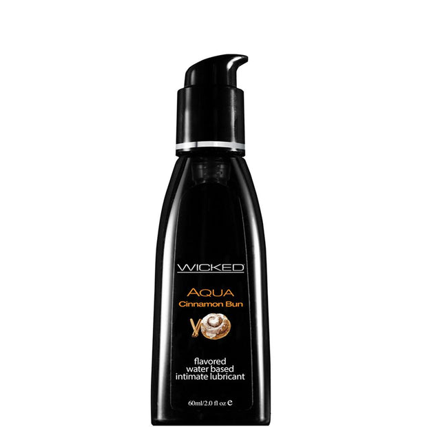Aqua Flavored Lube 2oz/60ml in Cinnamon Bun