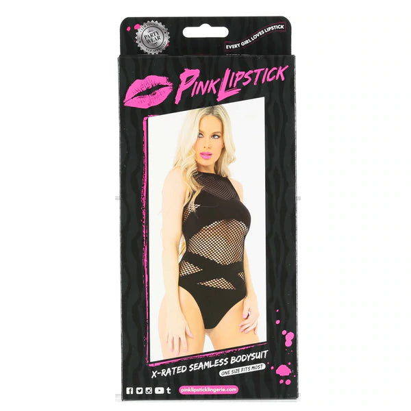 X-Rated Seamless Bodysuit Black OS