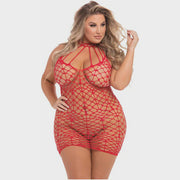 Shreds of Decency Mini Dress Red OSXL