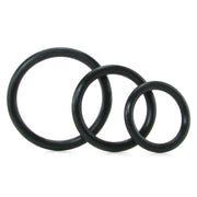 Silicone Support Cock Rings in Black