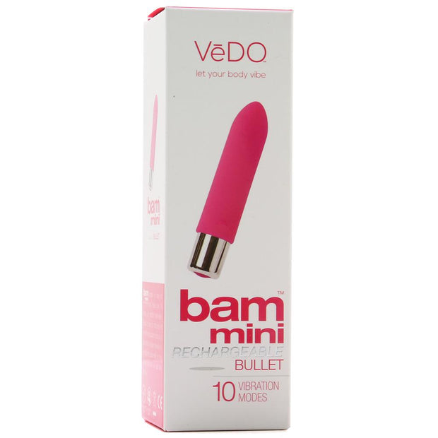 Bam Mini Rechargeable Bullet Vibe in Foxy Pink