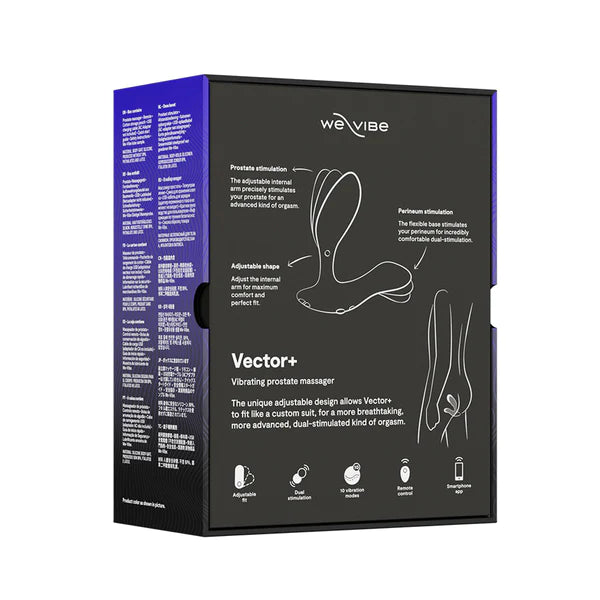 We-Vibe Vector+  Vibrating Prostate Massager  Charcoal Black