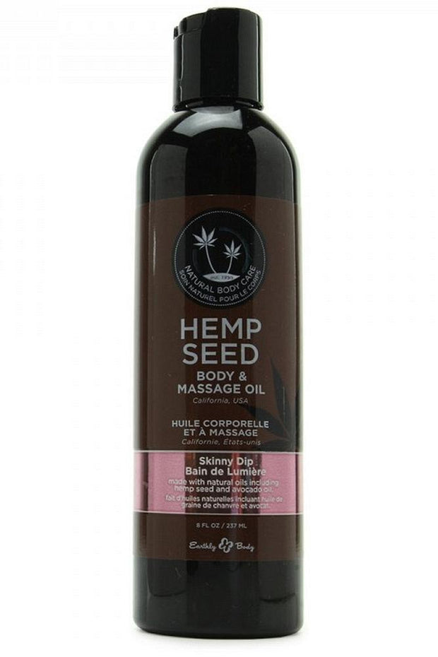 Hemp Seed Massage Oil 8oz/236ml in Skinny Dip