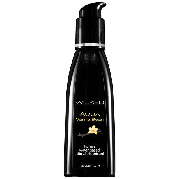 Aqua Flavored Lube 4oz/120ml in Vanilla Bean