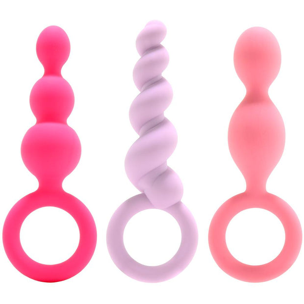 Plugs Silicone 3 Pieces Set in multi Colored