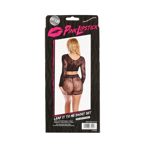 Leaf It To Me Short Set Black OS