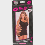 Slice and Dice Seamless Dress Black OSXL