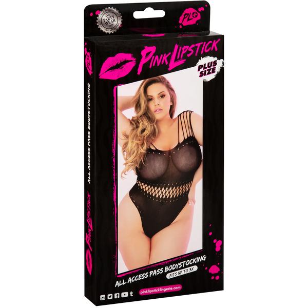 All Access Pass Black Bodysuit in OSXL