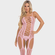 Fake News Bodystocking Pink OS