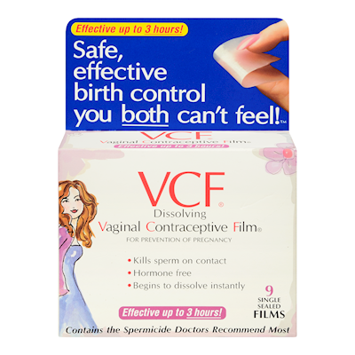 VCF-VAGINAL CONTRACEPTIVE FILM 9'S