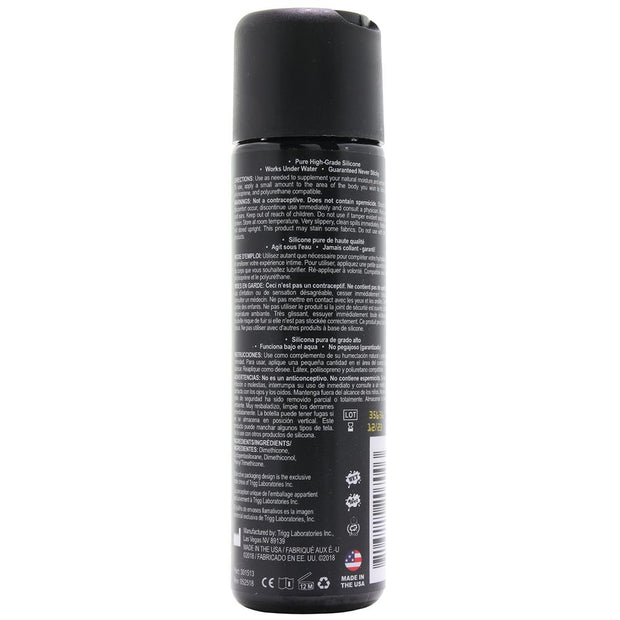 Platinum Luxury Silicone Lubricant in 3oz/89ml