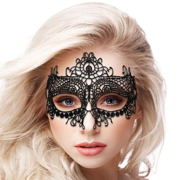 Ouch! Queen Lace Mask in Black