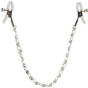 nipple play Crystal Chain Nipple Clamps White