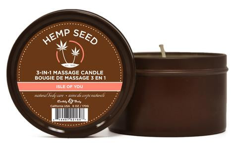 3-in-1 Summer Massage Candle 6oz/170g in Isle of You