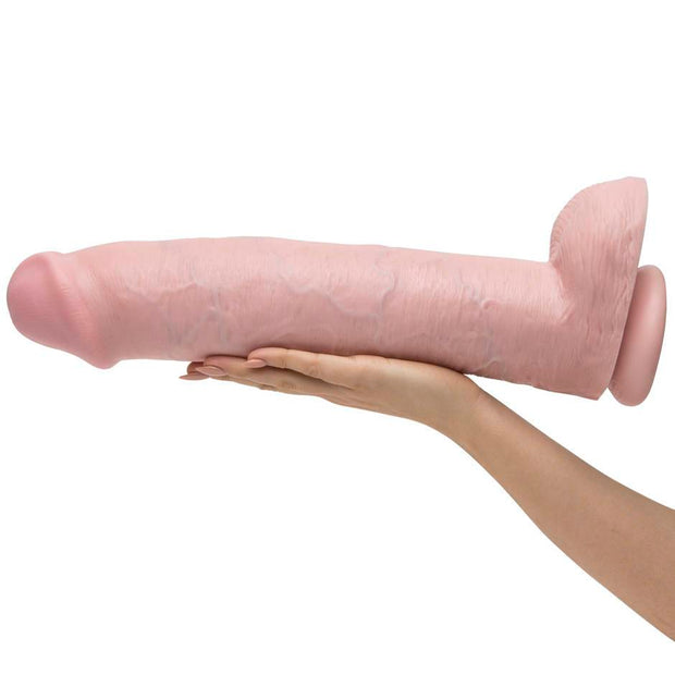 King Cock 14 Inch Cock with Balls in Flash