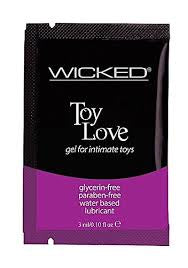 Toy Love Glycerine Free Gel Lubricant in .10oz/3ml