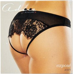 Adore Expose Panty Black OS