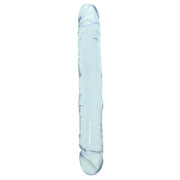 Crystal Jellies Jr. Double 12 Inch Dildo in Clear
