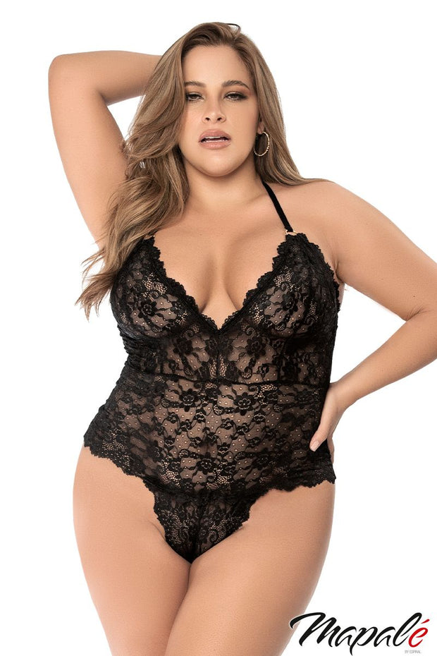 Lace Teddy Black 2x3x