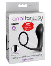 Ass-Gasm Vibrating Cock Ring Plug