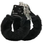 Black Furry Hand Cuffs