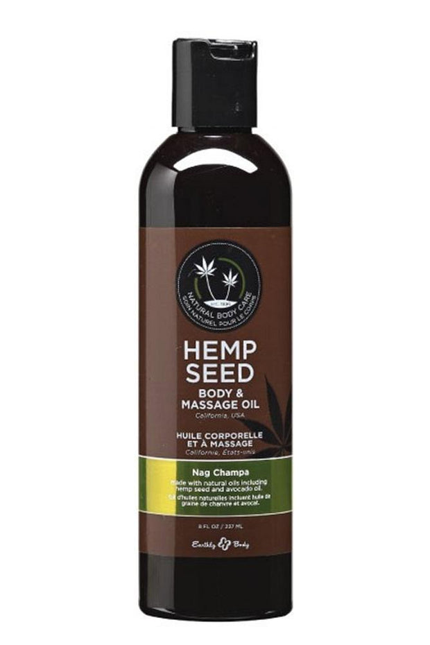 Hemp Seed Massage Oil 8oz/236ml in Nag Champa