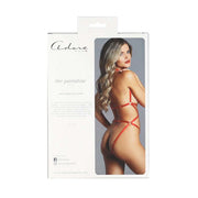 Adore The Paradise Ultra Strappy & Lace Teddy Red OS