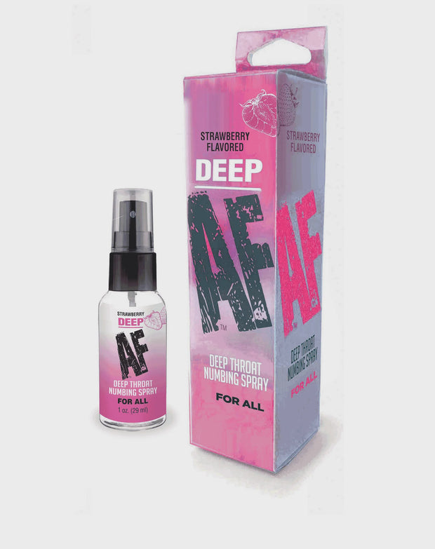 Deep AF Numbing Throat Spray Strawberry