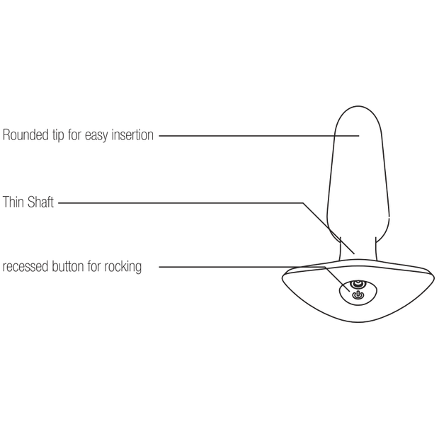 Bump Rechargeable Anal Vibe in Deep Purple