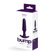 Bump Rechargeable Anal Vibe in Deep Purple