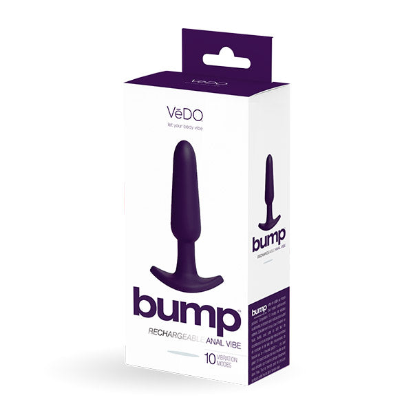 Bump Rechargeable Anal Vibe in Deep Purple
