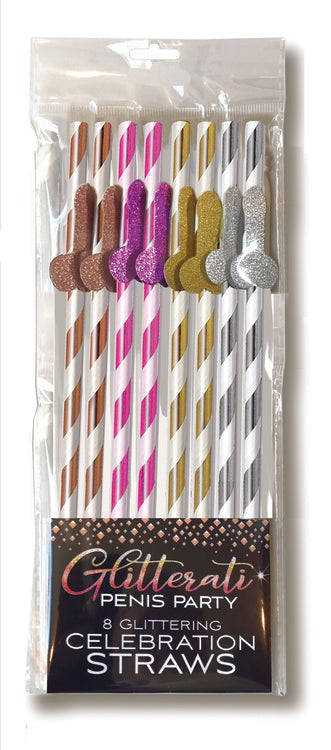 Glitterati Straws Tall 8 pieces