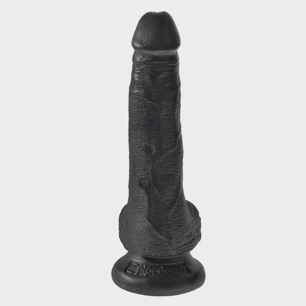 King Cock 6 Inch Cock with Balls in Black