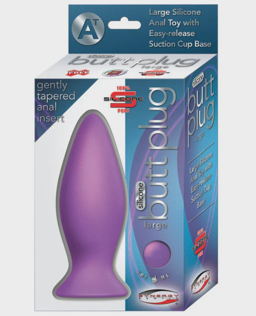 Silicone Large Butt Plug Purple