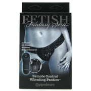 Fetish Fantasy Remote Panties Pipedream Fifty Shades Lace Black OSXL Plus Size Package Front Box