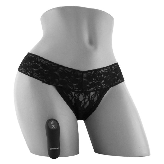 Fetish Fantasy Remote Panties Pipedream Fifty Shades Lace Black OSXL Plus Size