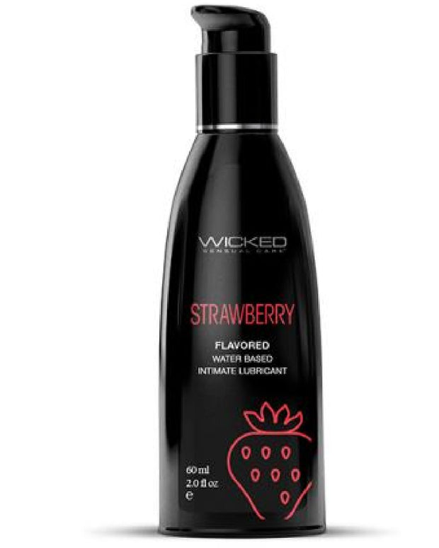 Aqua Flavored Lube 2oz/60ml in Strawberry