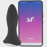 Satisfyer Rotator Plug 1+ App Vibe in Black