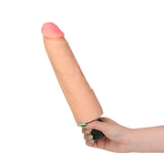 Real Feel 10 - Vibrating Dildo – 10.5" in Flesh