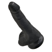 King Cock 6 Inch Cock with Balls in Black