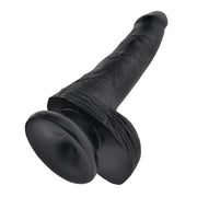 King Cock 6 Inch Cock with Balls in Black