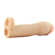 Perfect 2 inch Extension with Ball Strap Fantasy X-Tensions Penis Extender White Flesh Ivory