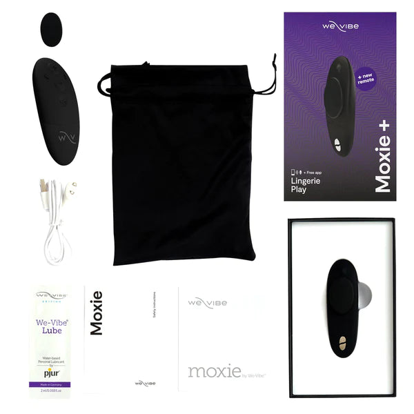 We-Vibe Moxie+ Wearable Clitoral Vibrator Black