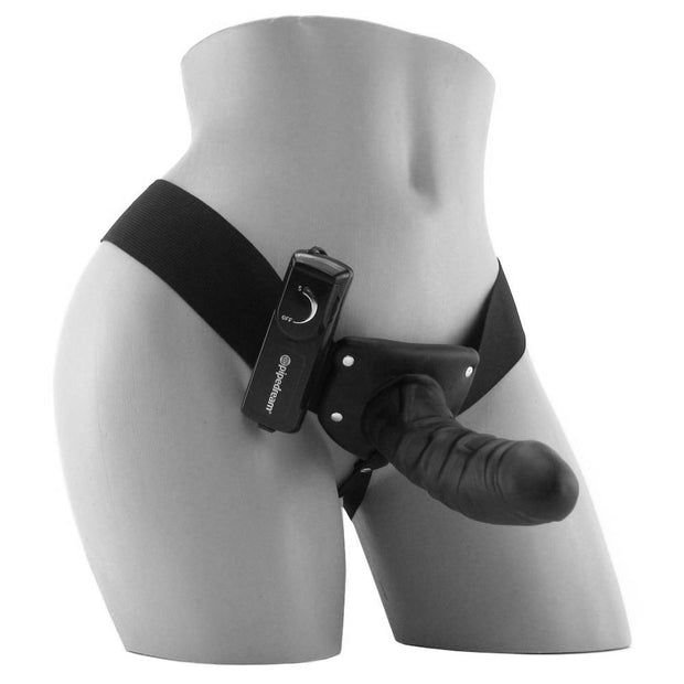 Fetish Fantasy Unisex Hollow Strap On Vibe in Black