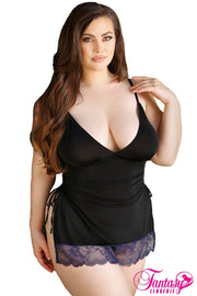 Adrienne Side Cinched Chemise & G-string  3X4X