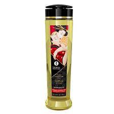 SHUNGA MASSAGE OIL ROMANCE STRAWBERRIES & CHAMPAGNE